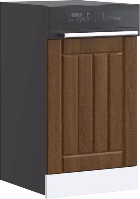 Berkfield Home Lucca Dishwasher Panel in Brown Oak Engineered Wood