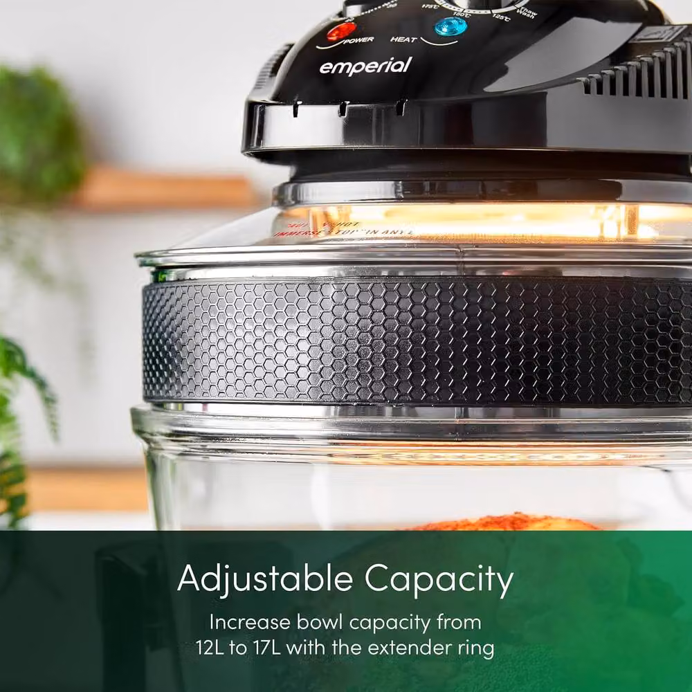Emperial 17L Halogen Oven Air Fryer with Timer and Accessories in Black – 5