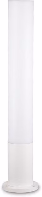 Ideal Lux Edo Round Outdoor Garden Bollard Floor Light in White