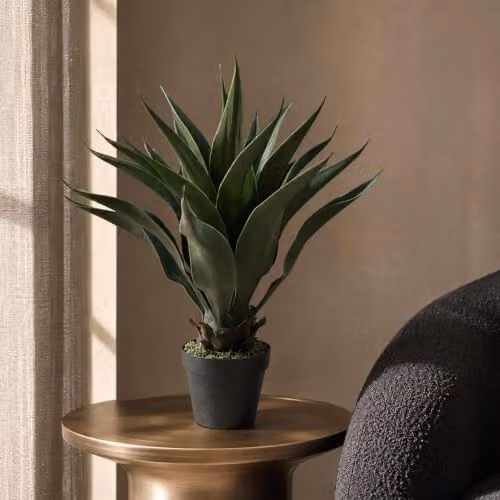 Leaf Design UK Green Artificial Deluxe Yucca Tropical Potted Plant, Height: 60 cm – 5