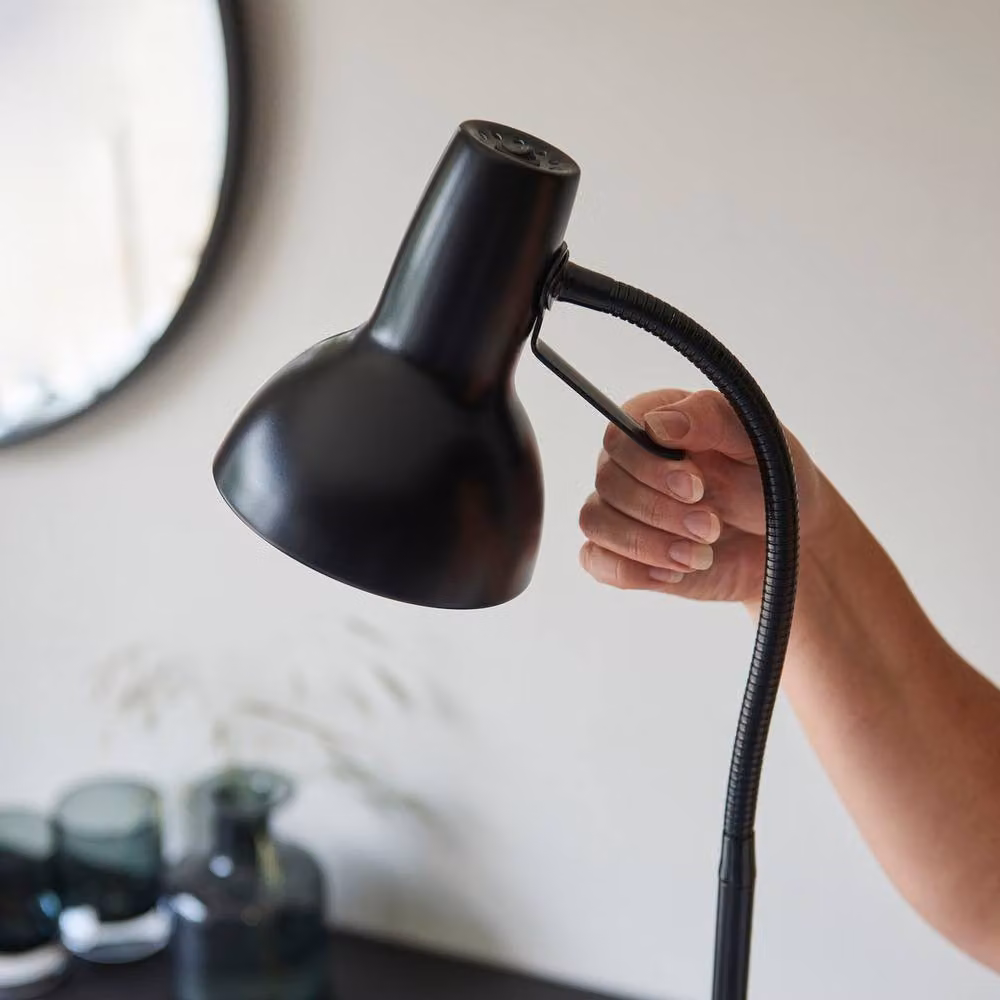 Netlighting Amalfi Adjustable Task Floor Lamp in Black Metal, H 160 cm x W 35.5 cm x D 35.5 cm – 4