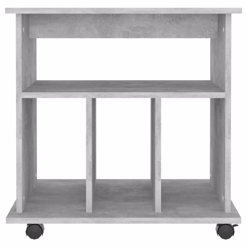 Berkfield Home Rolling Cabinet in Concrete Grey, W/D/H: 60 x 45 x 60 cm – 4