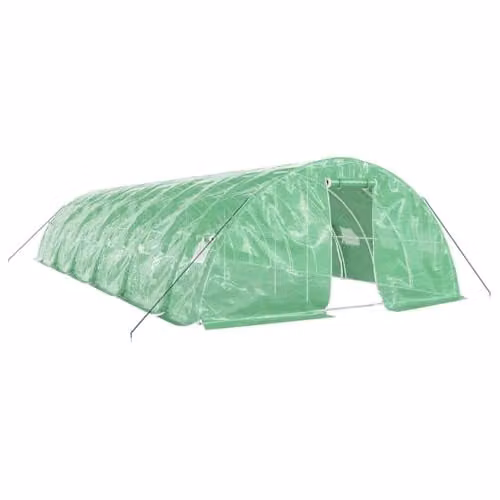 vidaXL Green Steel Frame Greenhouse for Vegetable Gardens, W/D/H: 12 x 5 x 2.3 m – 1