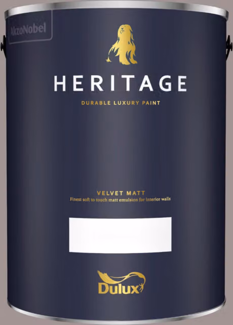 Dulux Trade Heritage Matt Dispersion Paint in Terra Ombra Brown, 5 l