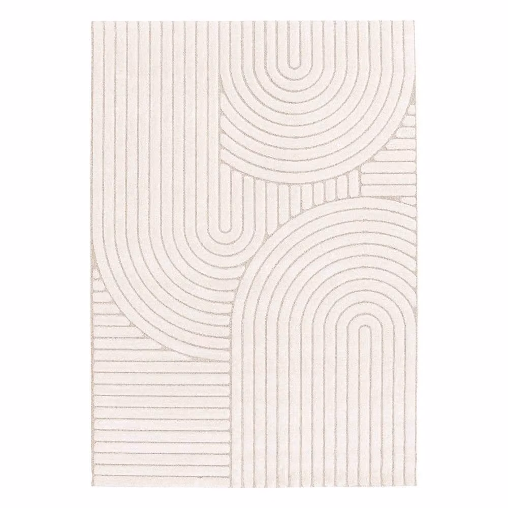 sweeek Ethnic Arch Interior Rug in Beige and Cream, W/D: 80 x 150 cm – 2