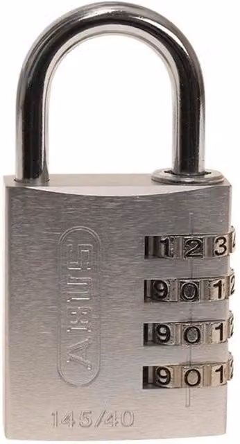 ABUS Aluminium Combination Padlock in Silver