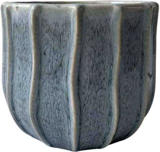 KDMD Hortus Porto Pot Blue Grey 2 Pack, W: 11 cm x D: 11 cm