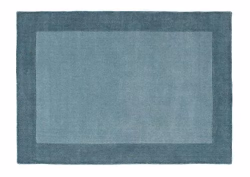 Rugs Direct Blue Rectangular Wool Rug