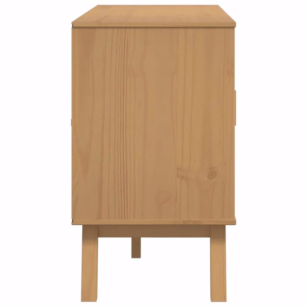 Berkfield Home Olden Sideboard in Brown Waxed Solid Pine, W/D/H: 114 x 43 x 73.5 cm – 3