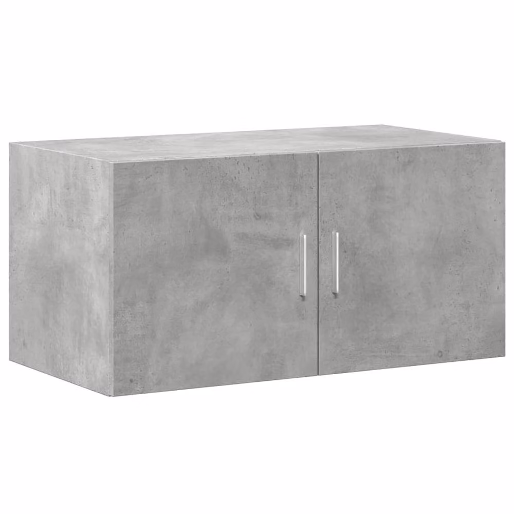 Berkfield Home Wall Mounted Cabinet in Concrete Grey, W/D/H: 80 x 42.5 x 40 cm – 2