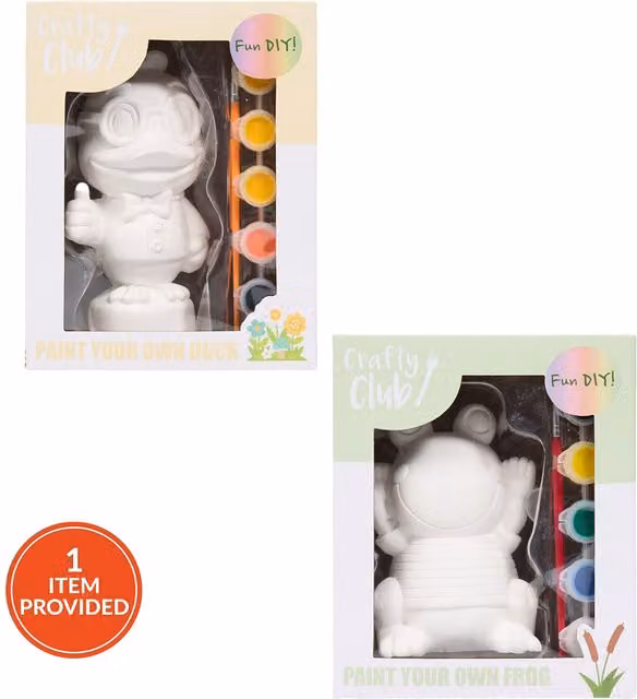 Crafty Club White Ceramic Paint Your Own Animal Garden Statue