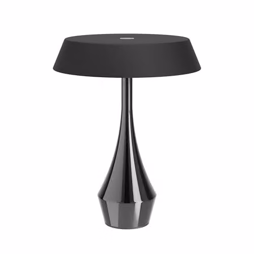 Eglo Turcio Black LED Portable Outdoor Table Lamp with Rechargeable Battery and Touch Dimming – 1