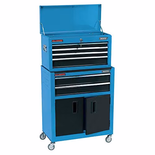 Draper Blue Steel Combined Roller Cabinet and Tool Chest (24 inch) – 1