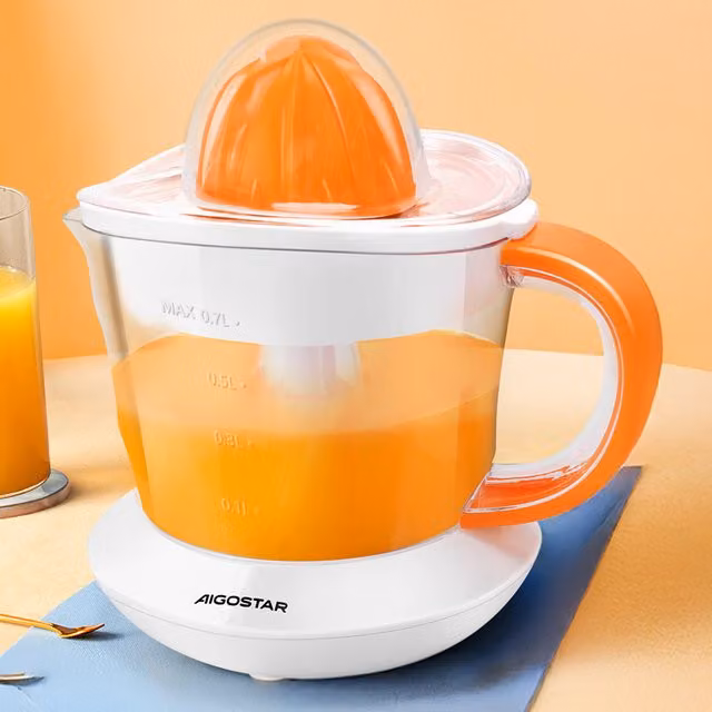 Aigostar White Citrus Press with 0.7 l Capacity