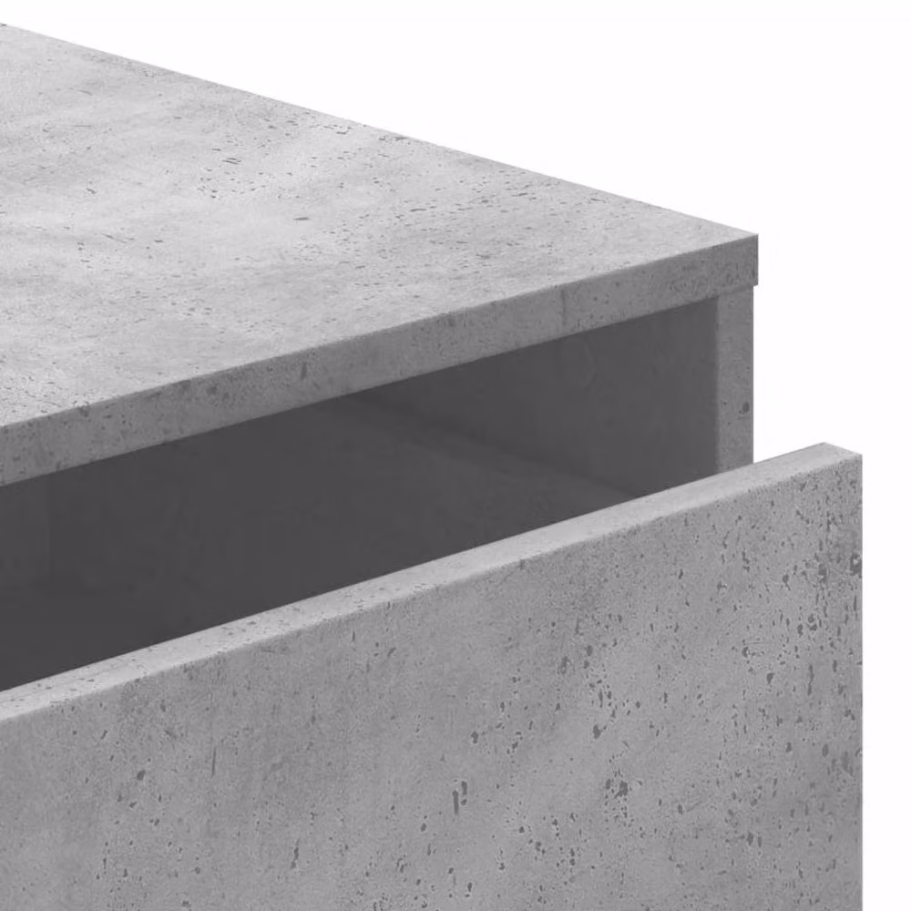 Berkfield Home Classic Corner Chest of Drawers in Concrete Grey, W: 80 cm, D: 41 cm, H: 58 cm – 3