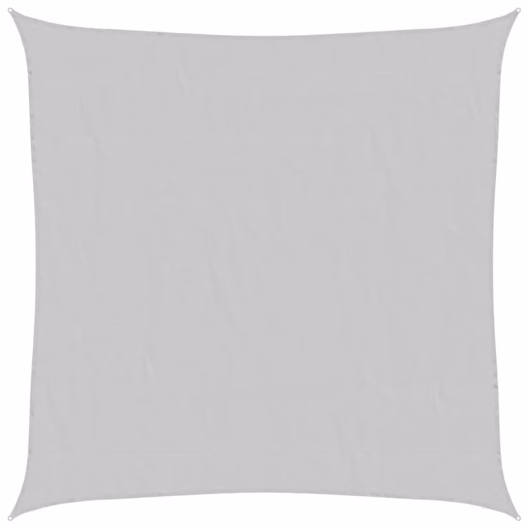 Berkfield Home Square Sun Shade Sail in Light Grey, 5 x 5 m, 100% Polyester Oxford