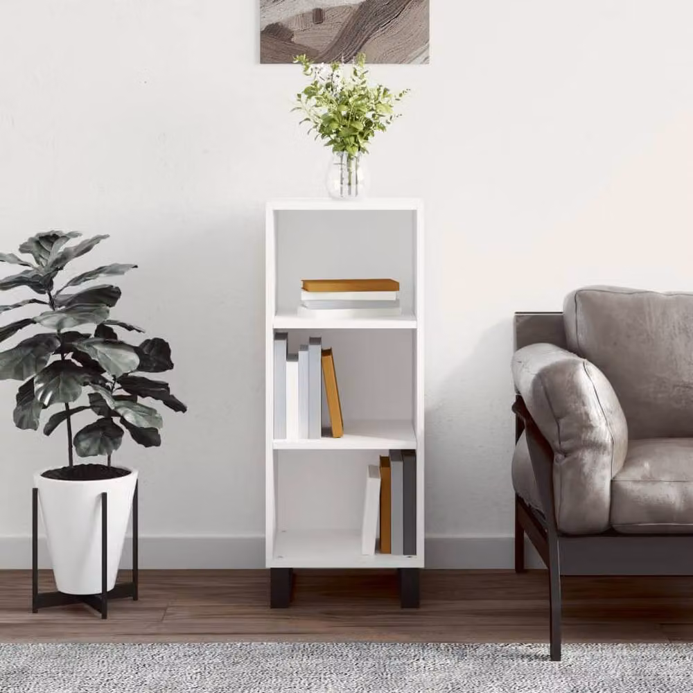 Berkfield Home White Matt Sideboard, W/D/H: 34.5 x 32.5 x 90 cm – 2