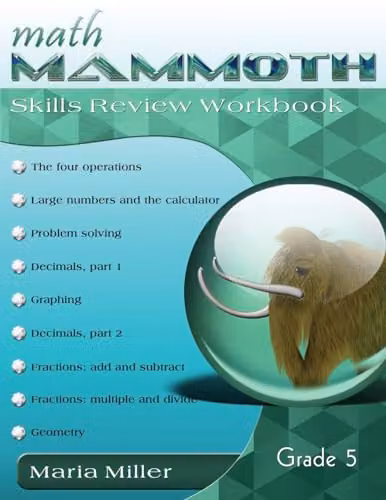Math Mammoth Grade 5 Skills Review Workbook, Multicolour