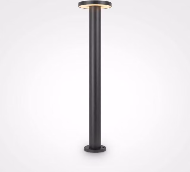 Maytoni Wald LED Outdoor Bollard Light in Grey, Height: 80 cm, 3000K Warm White, IP65