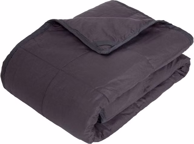 Highams Grey Weighted Sensory Blanket for Anxiety and Sleep Therapy, W: 150 cm, D: 200 cm, 8 kg