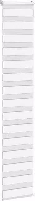 Berkfield Home Elegant Zebra Blind in White Polyester, W: 50 cm, H: 200 cm