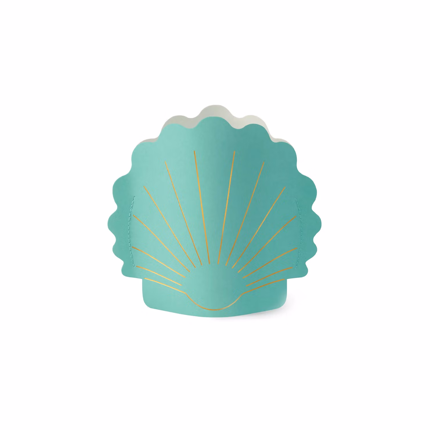Octaevo Hera Mini Paper Vase in Blue and Turquoise, Height: 16.8 cm