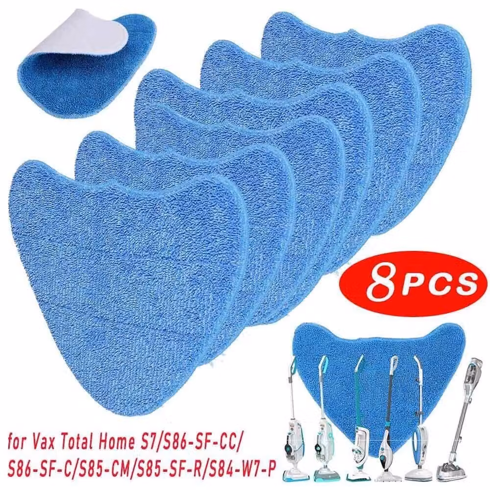KORVIXA 8 Pack for Vax Steam Fresh Combi Classic Multifunction Steam Mop in Blue, W/D/H: 100 x 15 x 15 cm – 3