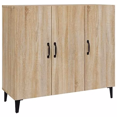 vidaXL Sideboard in Brown Sonoma Oak, W/D/H: 90 x 34 x 80 cm – 1