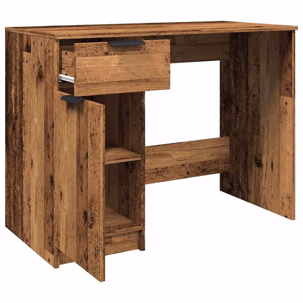 Berkfield Home Computer Desk in Brown Engineered Wood W/D/H: 100 x 50 x 75 cm – 7