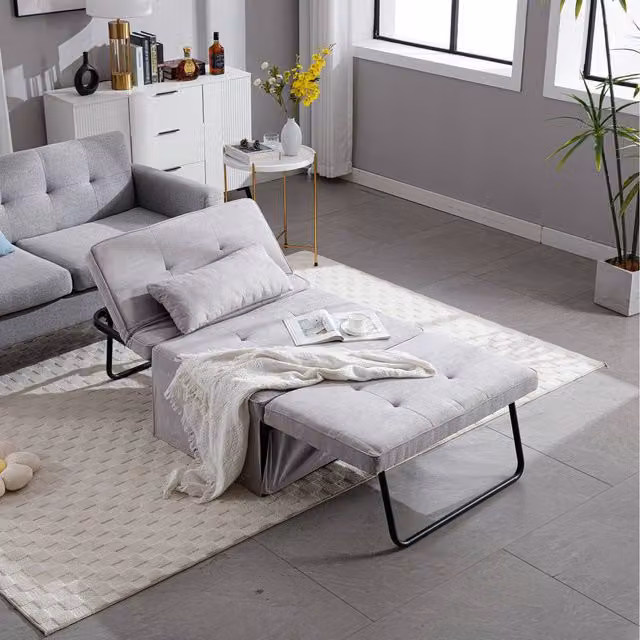 WestWood FSB15 4-in-1 Click-Clack Sofa Bed in Light Grey