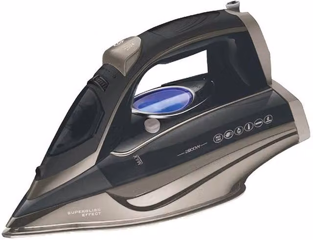 Beldray 2500W Single Temperature Steam Iron with Auto Shut-off, Blue