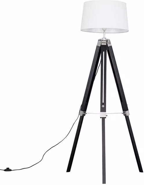 ValueLights Modern White Floor Lamp with Cone Shade