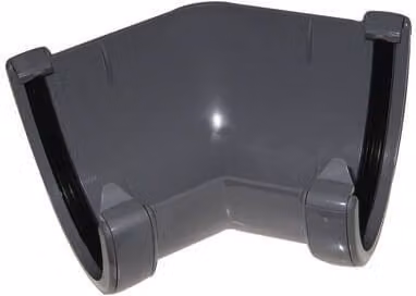 FloPlast Deepflow/Hi-Cap Gutter Angle 135 Degree, 115mm x 75mm, Grey