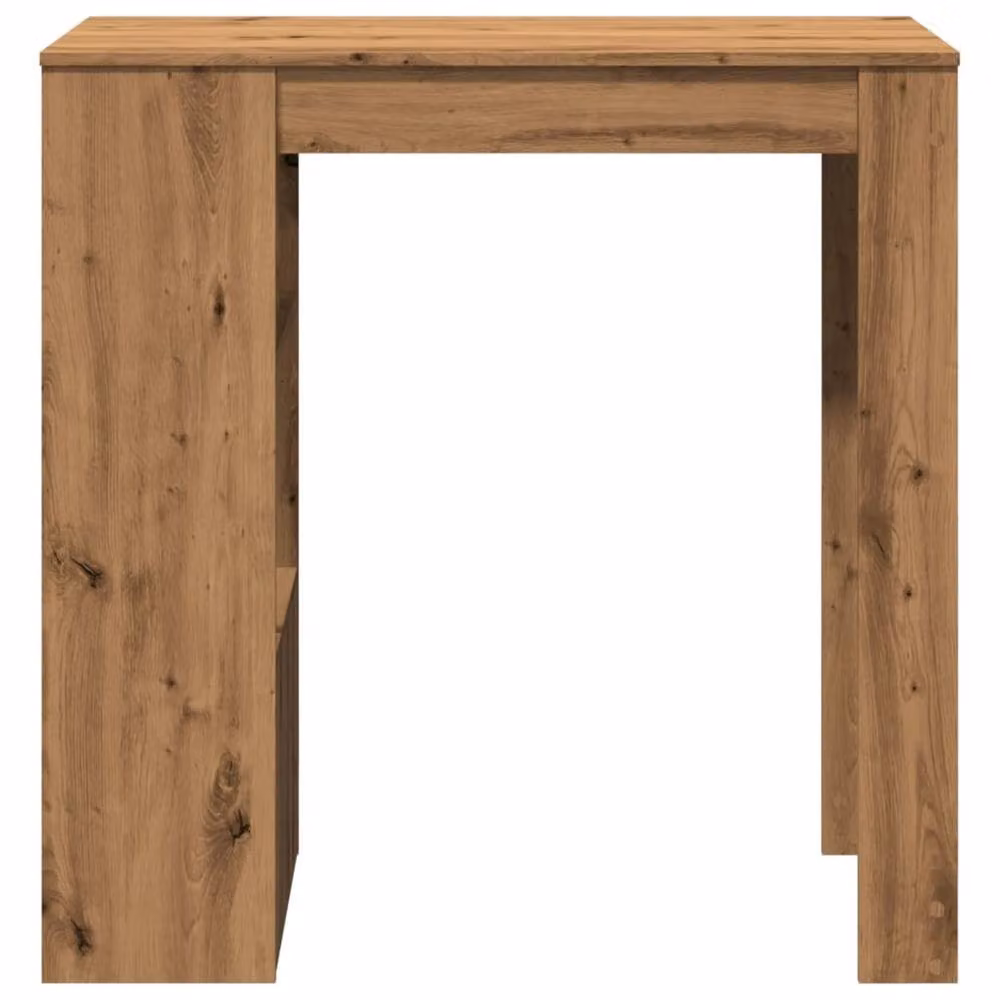 Berkfield Home Bar Table with Racks in Artisan Oak Brown, W/D/H: 102 x 50 x 103.5 cm – 3
