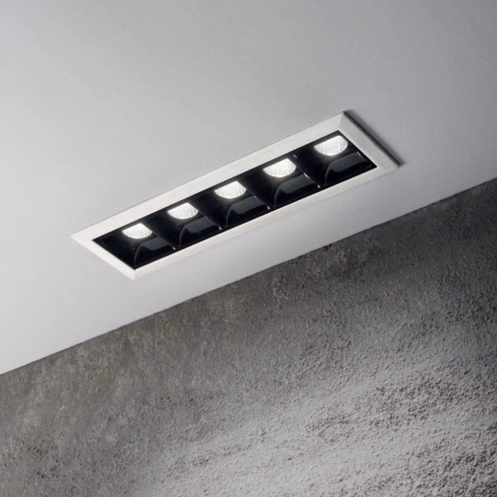 Netlighting Lika LED 5 Light Recessed Spotlight in White – 5