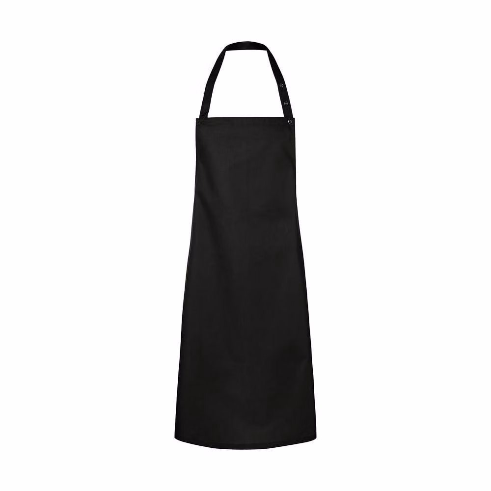 Karlowsky Santorini Press Stud Bib Apron in Black – 2