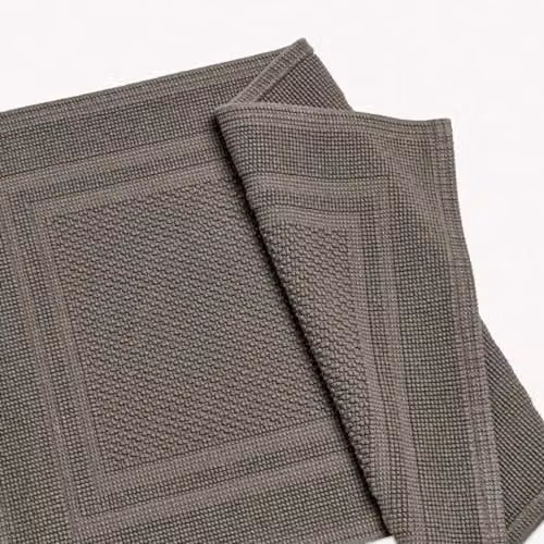 Christy Fina Luxury Heavyweight Woven Cotton Bath Mat, Brown, W/D: 80 x 50 cm – 2