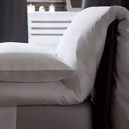 Belledorm Premium Blend 500 Thread Count Duvet Cover in Beige or White – 2