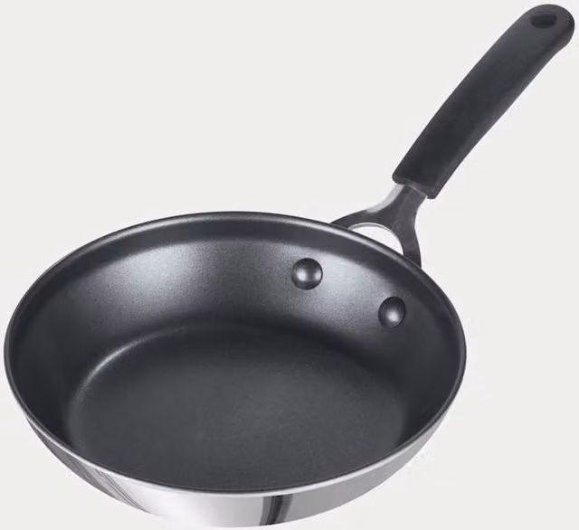 Prestige Made to Last 21cm Non-Stick Stainless Steel Frying Pan in Silver