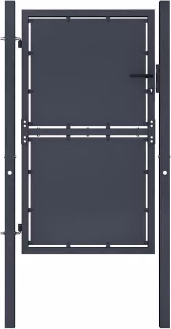 Berkfield Home Anthracite Steel Swing Garden Gate W: 100 cm, H: 125 cm