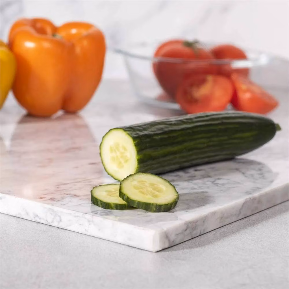 Ventryn White Marble Rectangular Chopping Board with Non-Slip Feet – 2