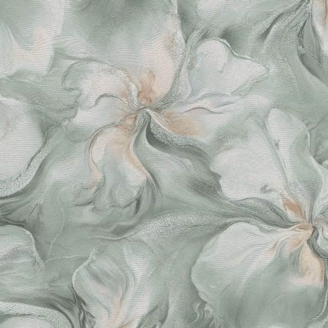 Erismann Aurora Abstract Floral Botanical Vinyl Wallpaper in Green
