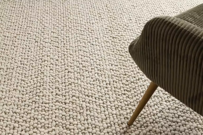 RugsX Tahar Hand-Knotted Wool Rug in Yellow, W: 160 cm, L: 240 cm