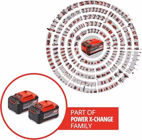 Einhell PXC 18V 5.2Ah Lithium-Ion Battery Twin Pack, Red – 3