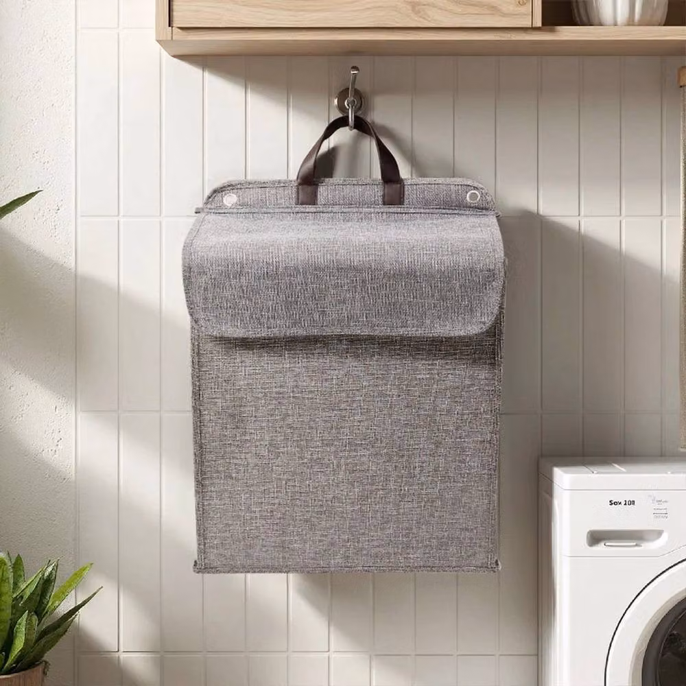 Kelvenix Grey Portable Foldable Hanging Laundry Basket – 3