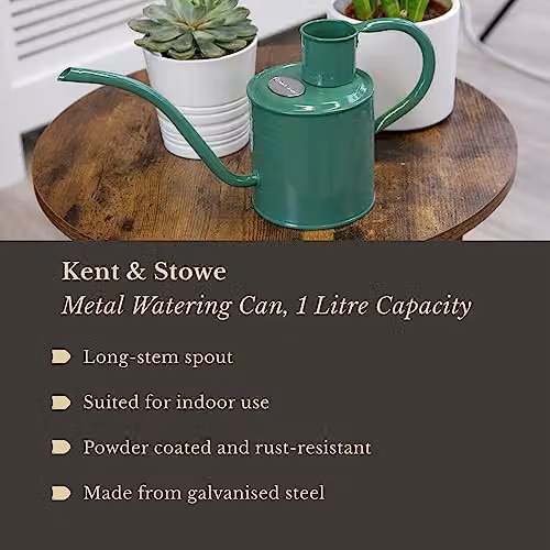 Kent & Stowe Indoor Watering Can, Green, 1 l – 2