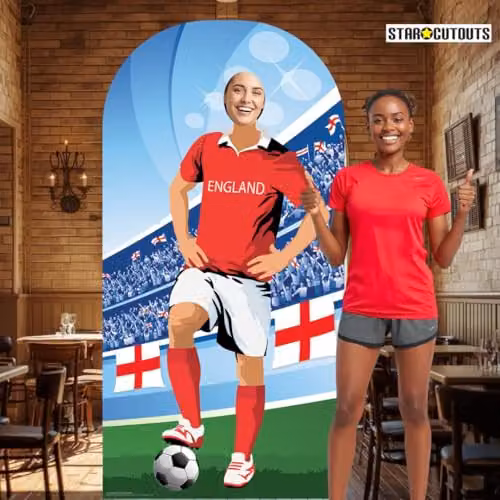 Star Cutouts SC1164 England World Cup 2026 Stand-In Cardboard Cutout, Multicolour, Height: 190 cm – 3
