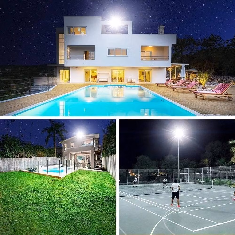 SPETLEK LED Outdoor Security Floodlight Spot Light in Black, IP65 Waterproof, Cool White – 3