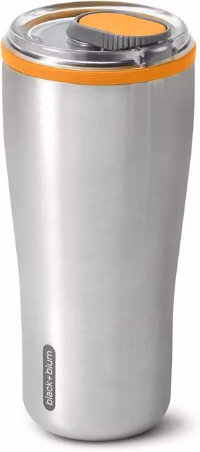 Black + Blum Insulated Stainless Steel Tumbler, 600ml, Orange and Black – 1