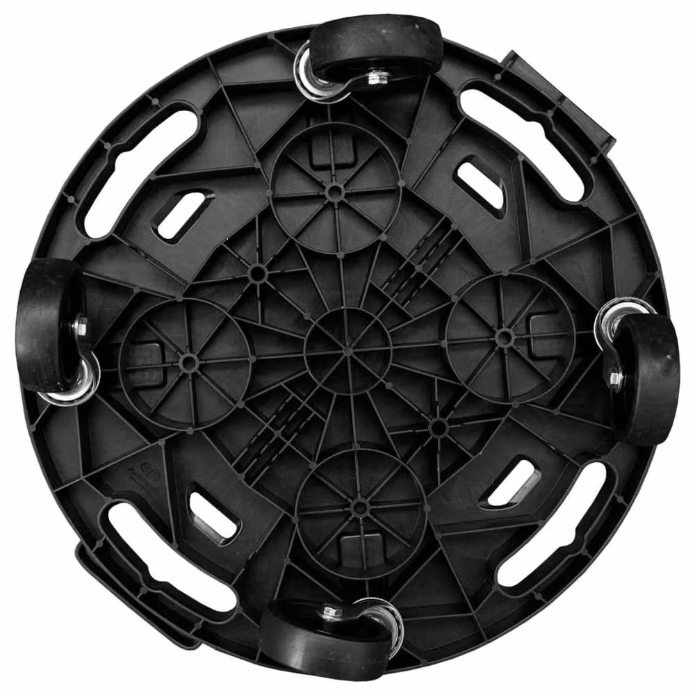 Berkfield Home Plant Trolley with Wheels, Black, Diameter: 40 cm – 2